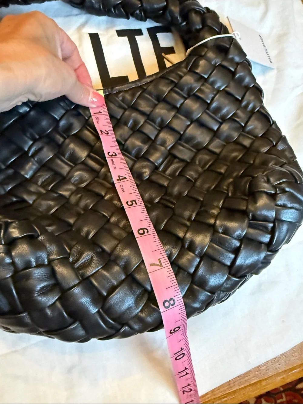Walter Baker indie Black Braided Leather Hobo bag